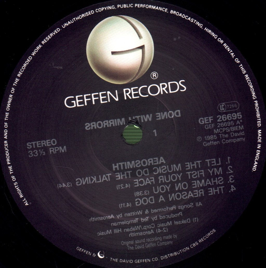 Aerosmith - Done With Mirrors - Lp