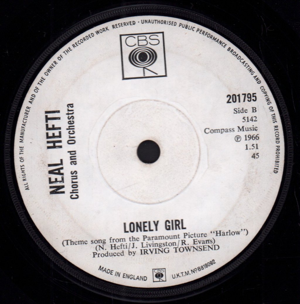 Neal Hefti - Girl Talk - 7 Inch