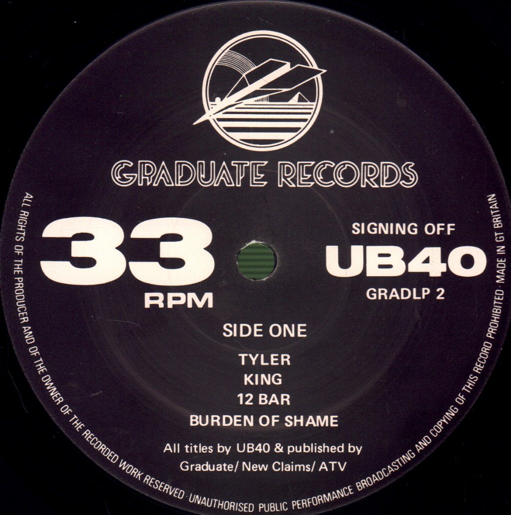 UB40 - Signing Off - Double Lp