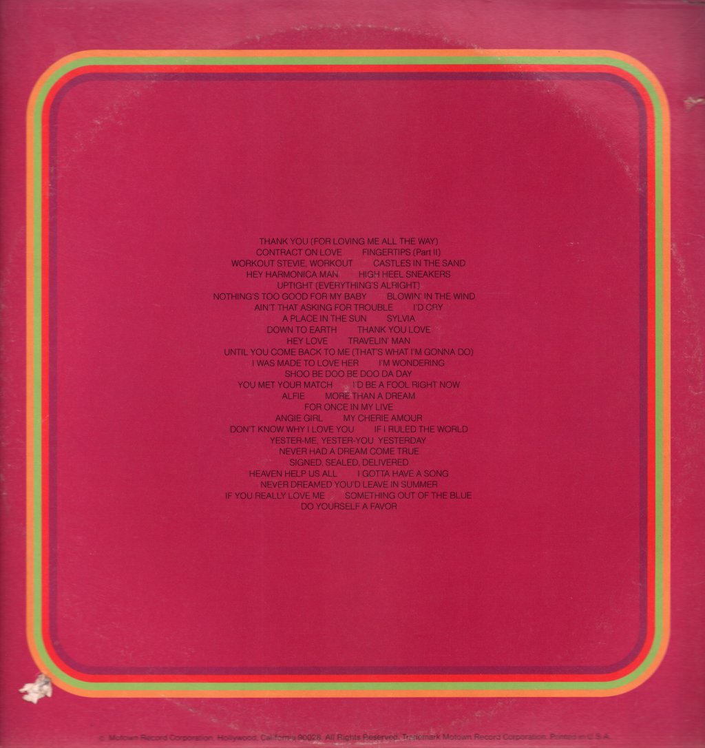 Stevie Wonder - Looking Back - Triple Lp