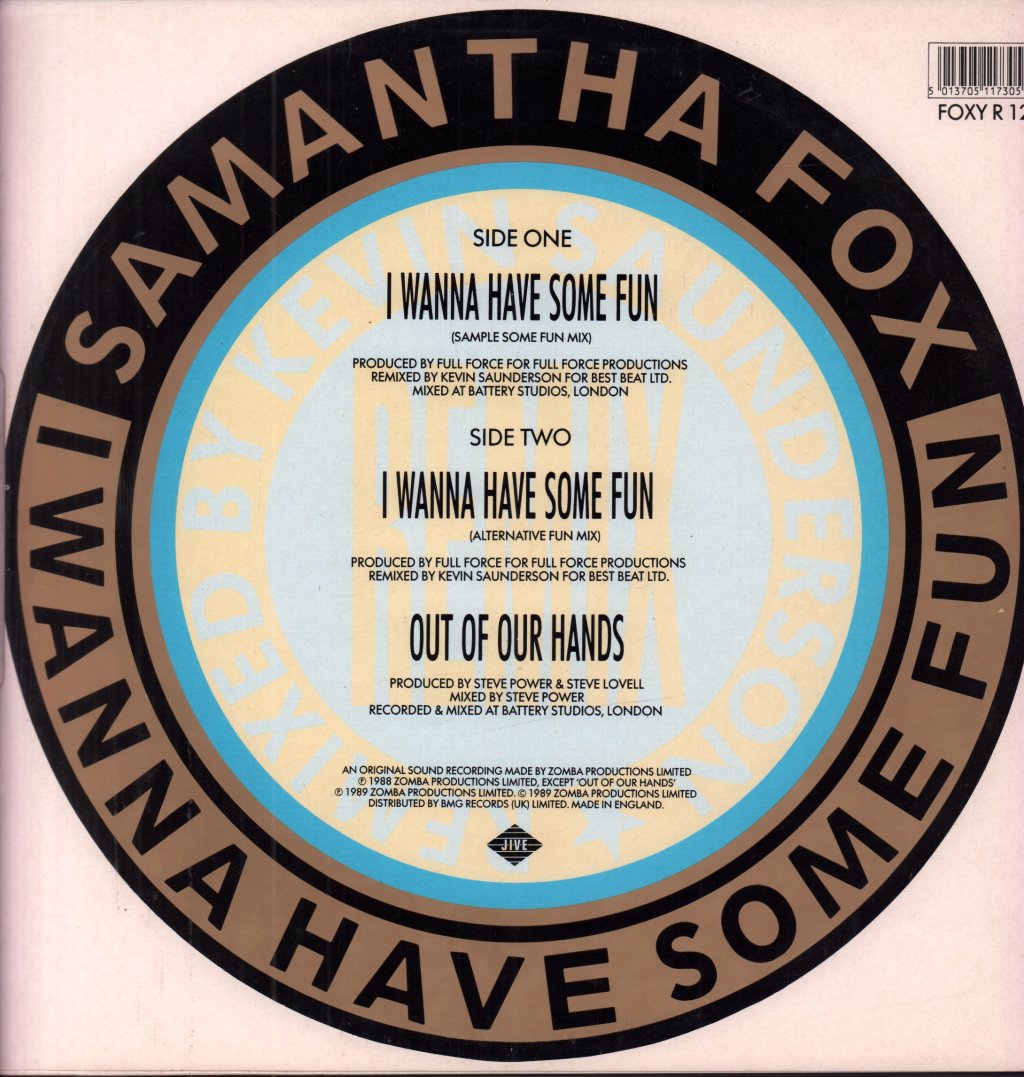 Samantha Fox - I Wanna Have Some Fun - 12 Inch
