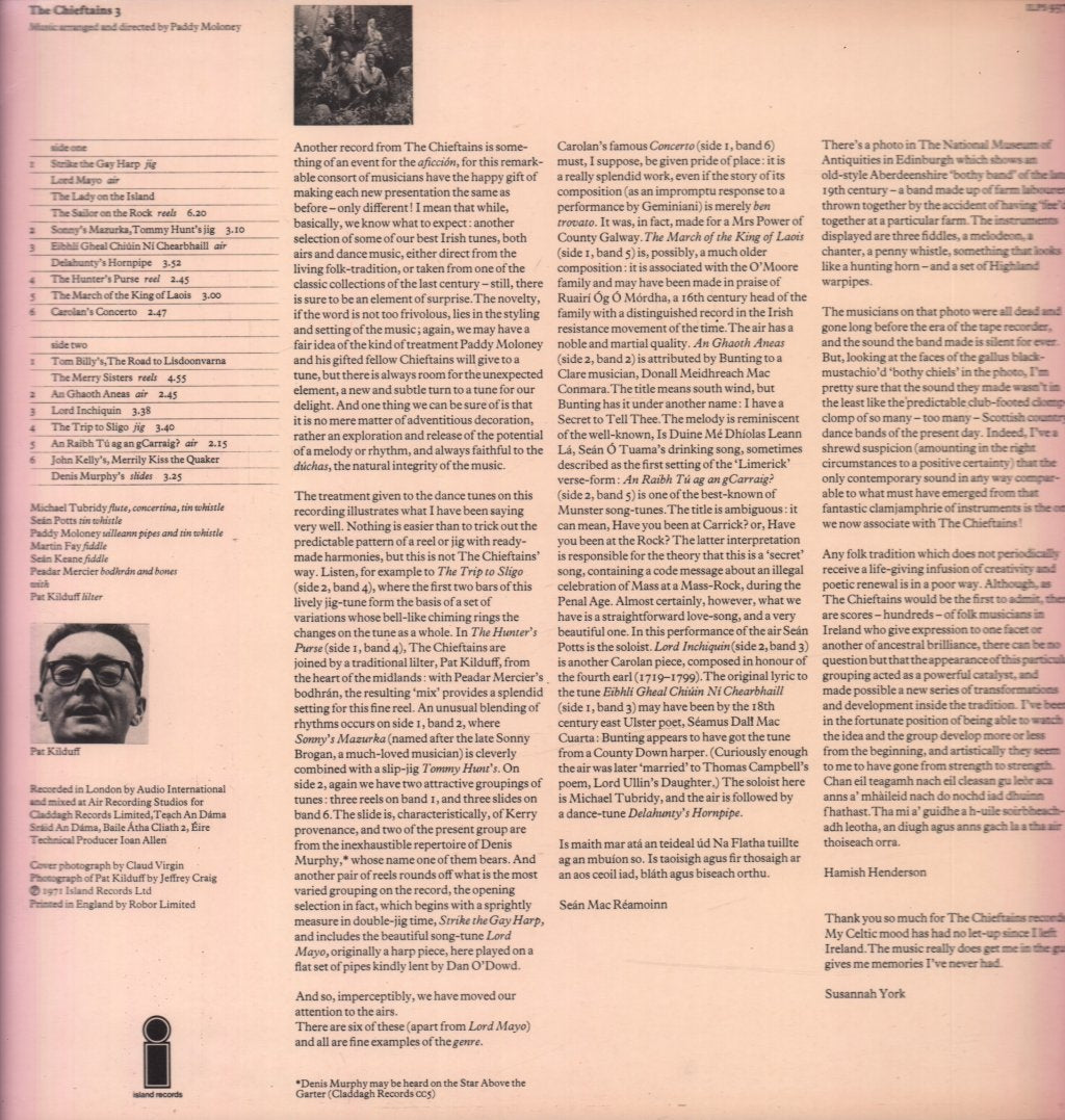 Chieftains - 3 - Lp