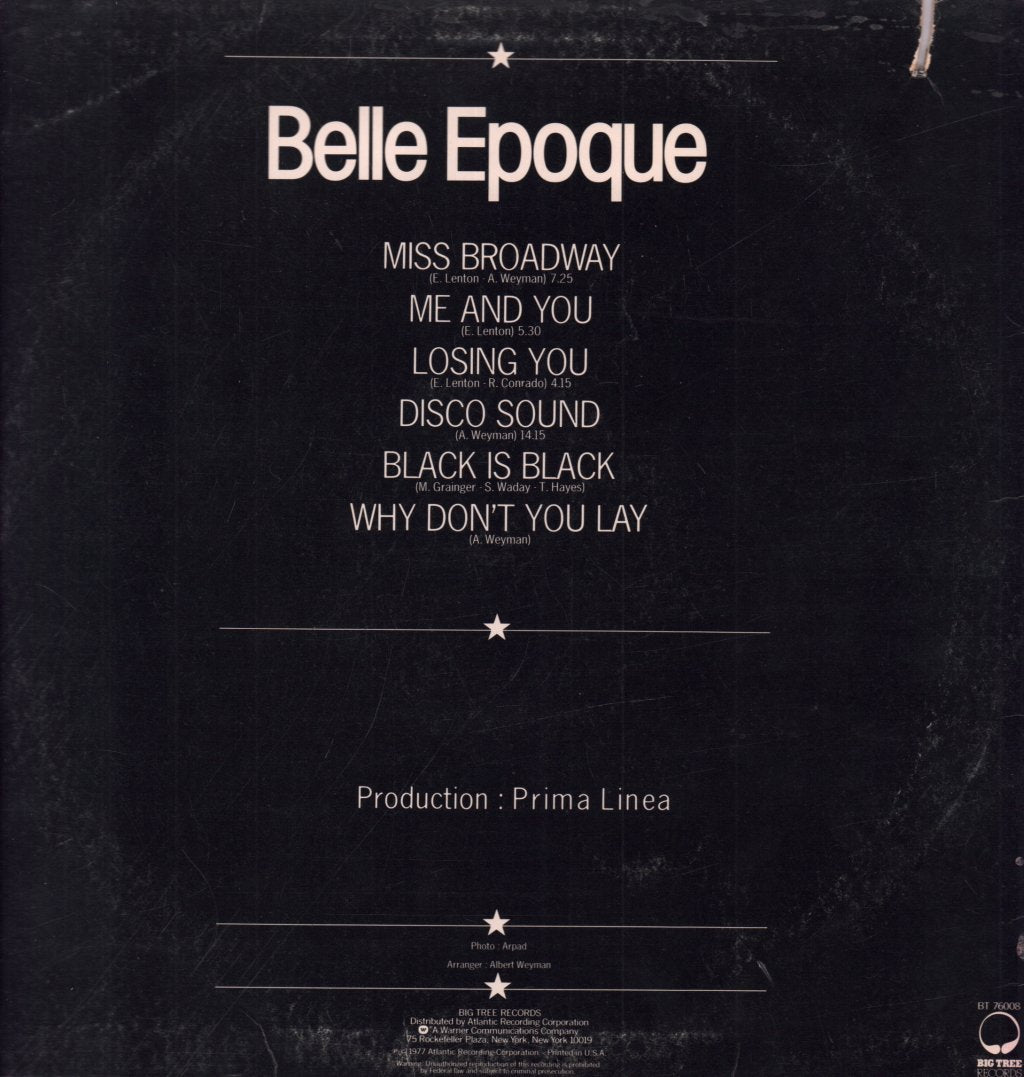 Belle Epoque - Miss Broadway - Lp