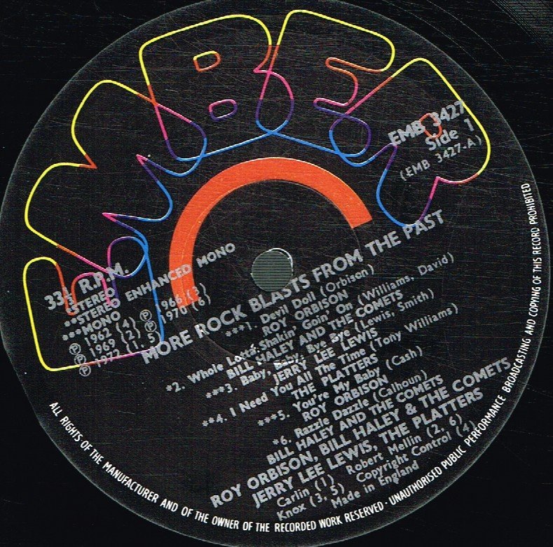 Various Artists - More Rock Blasts From The Past - Lp