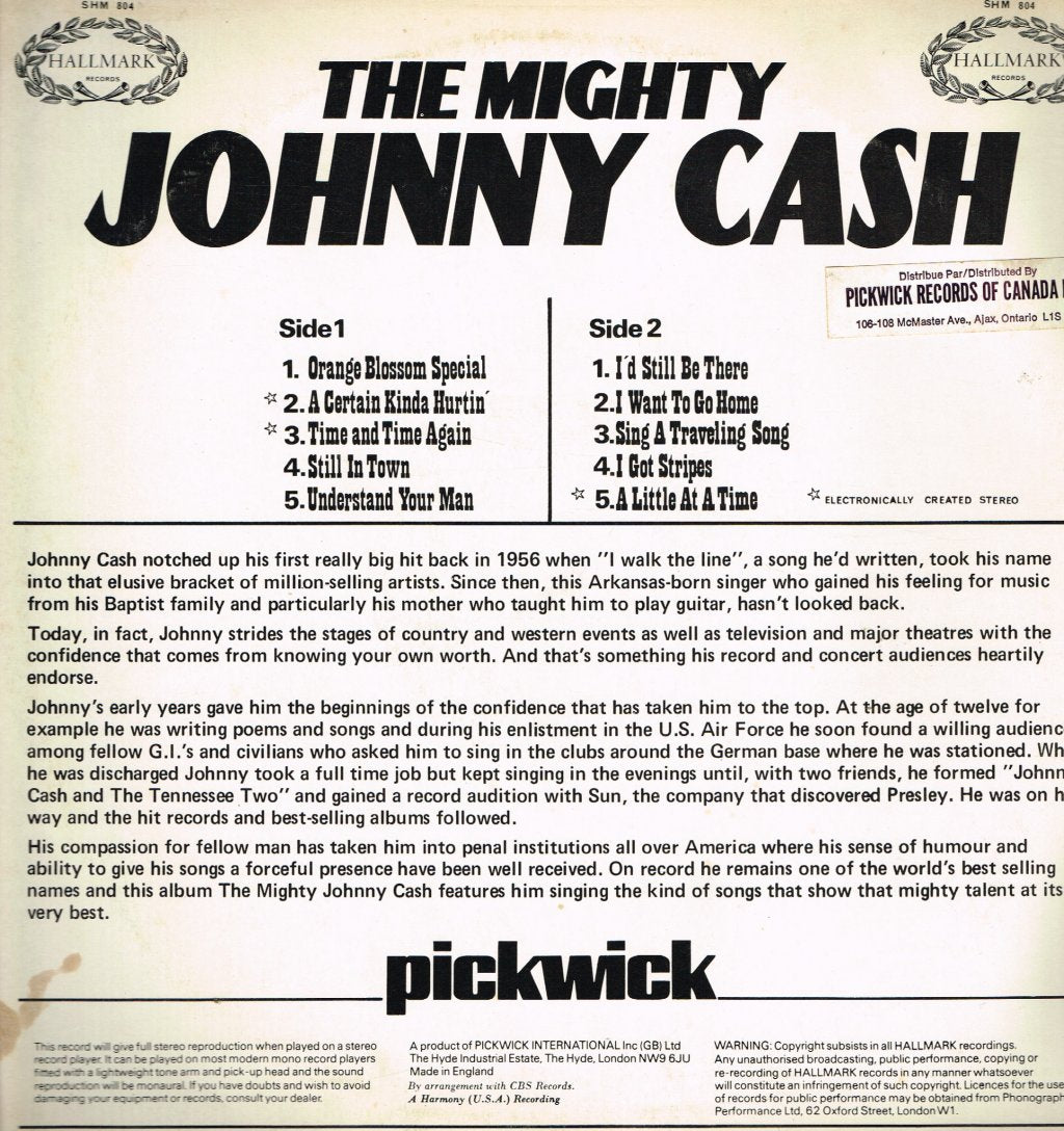 Johnny Cash - Mighty Johnny Cash - Lp