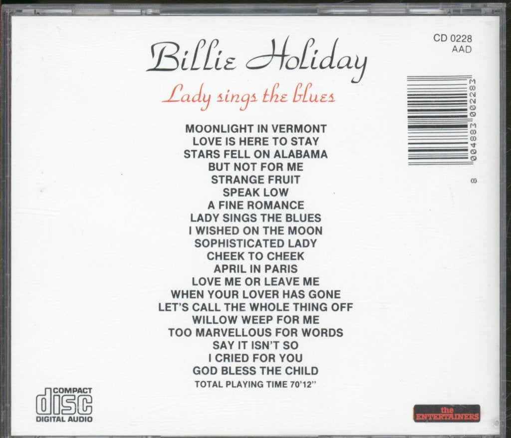 Billie Holiday - Lady Sings The Blues - Cd
