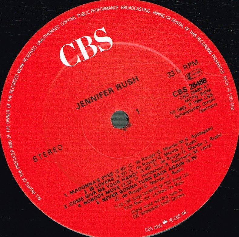 Jennifer Rush - Jennifer Rush - Lp