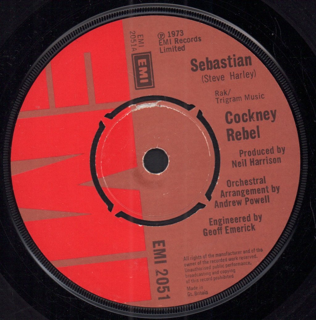 Steve Harley And Cockney Rebel - Sebastian - 7 Inch