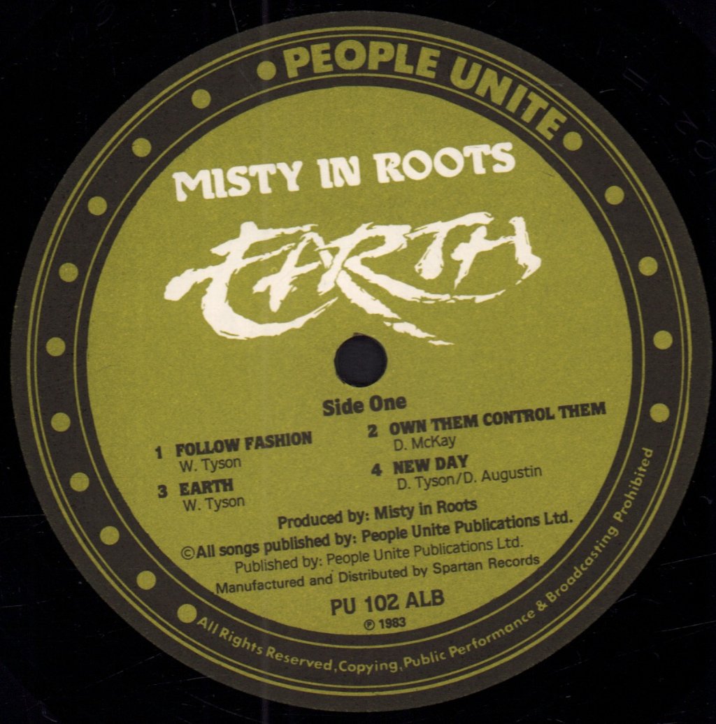 Misty In Roots - Earth - Lp – Vinyl Tap