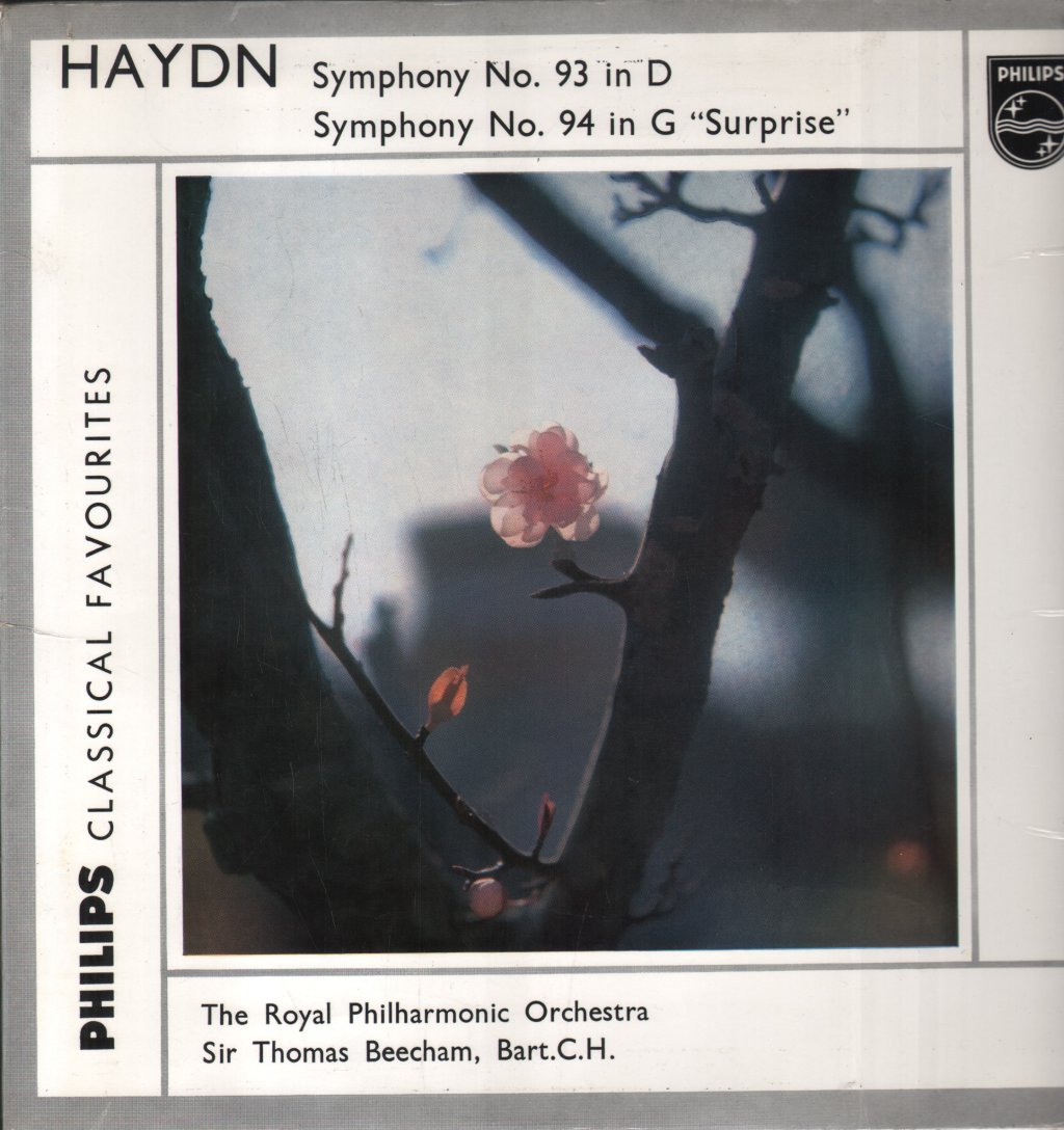 Sir Thomas Beecham / Royal Philharmonic Orchestra - Haydn - Symphony No. 93 in D / Symphony No. 94 in G “Surprise” - Lp