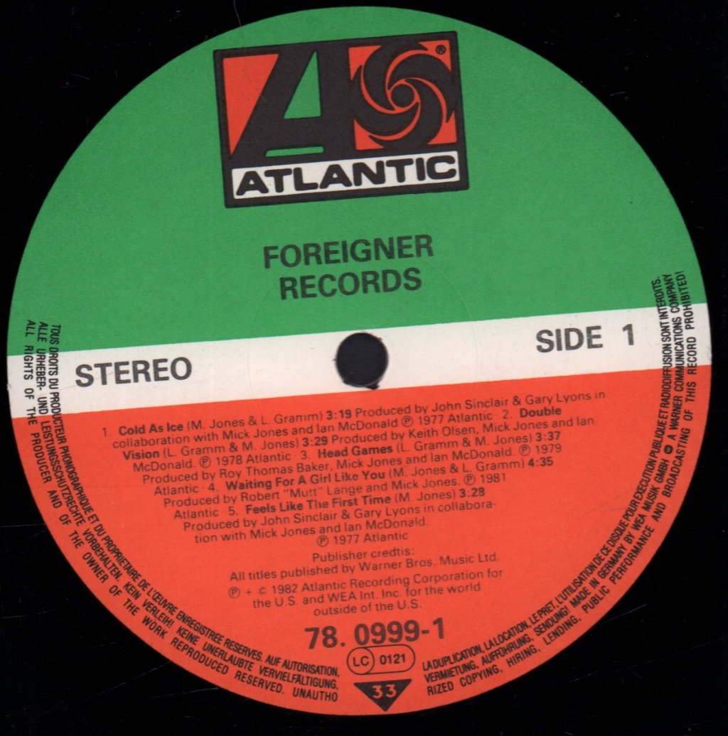 Foreigner - Records - Lp