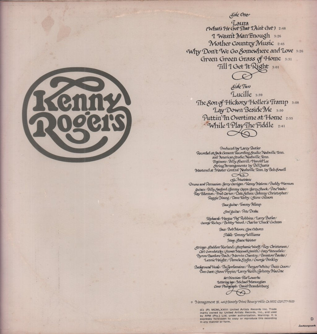 Kenny Rogers - Kenny Rogers - Lp