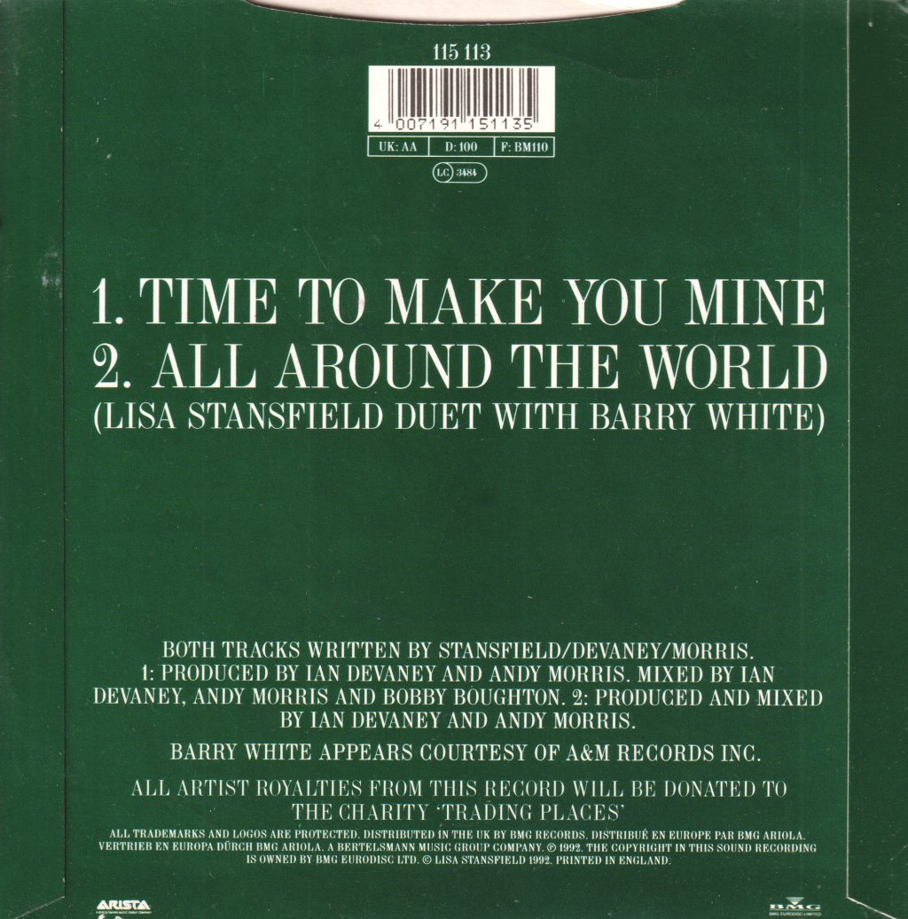 Lisa Stansfield - Time To Make You Mine - 7 Inch