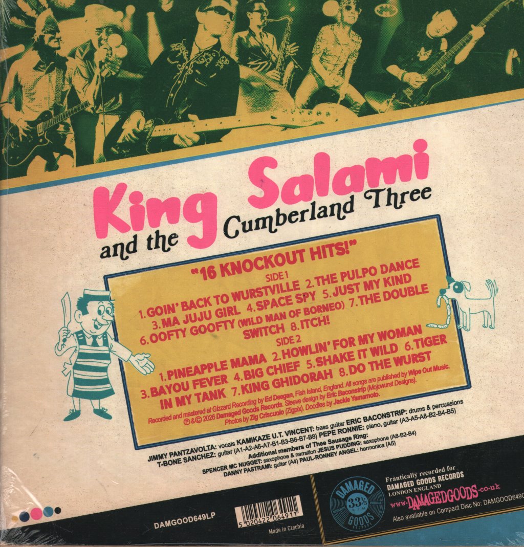 King Salami And The Cumberland Three - 16 Knockout Hits! - Lp