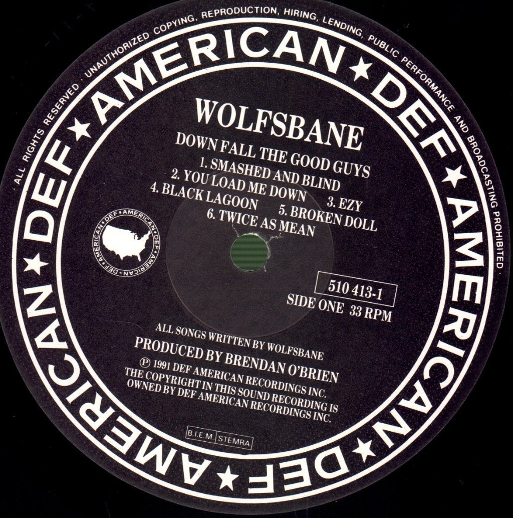 Wolfsbane - Down Fall The Good Guys - Lp