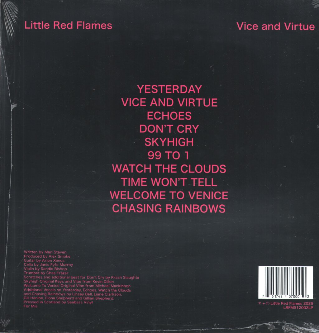 Little Red Flames - Vice and Virtue - Lp