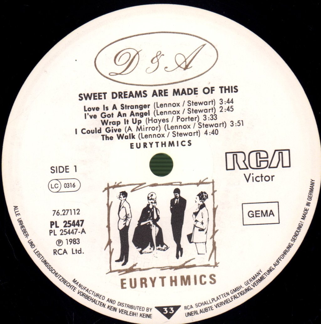 Eurythmics - Sweet Dreams (Are Made Of This) - Lp