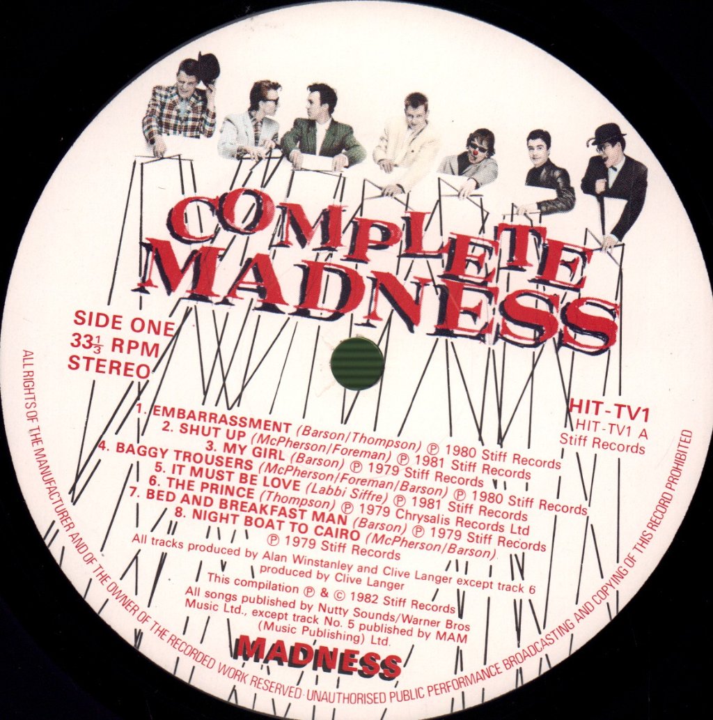 Madness - Complete Madness - Lp