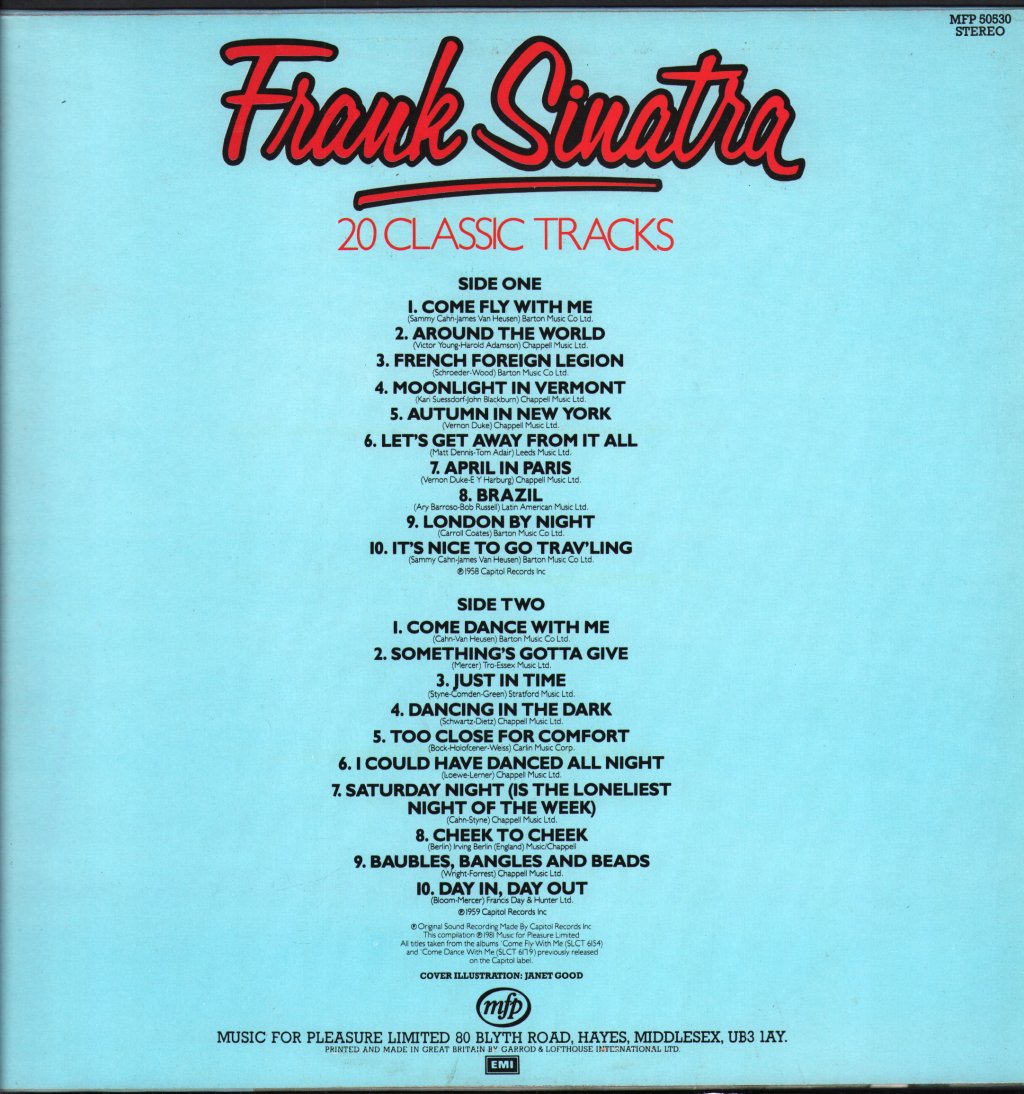 Frank Sinatra - 20 Classic Tracks - Lp