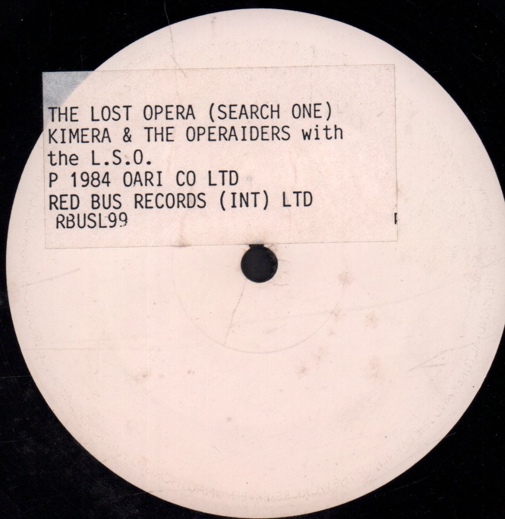 kimera & the operaiders with the l.s.o. - Lost Opera (Search One) - 12 Inch