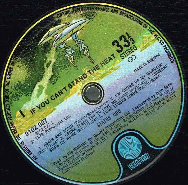 Status Quo - If You Can't Stand The Heat - Lp
