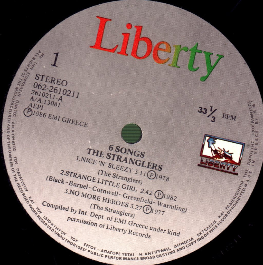 Stranglers - 6 Songs - Lp