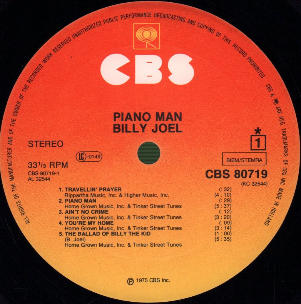 Billy Joel - Piano Man - Lp