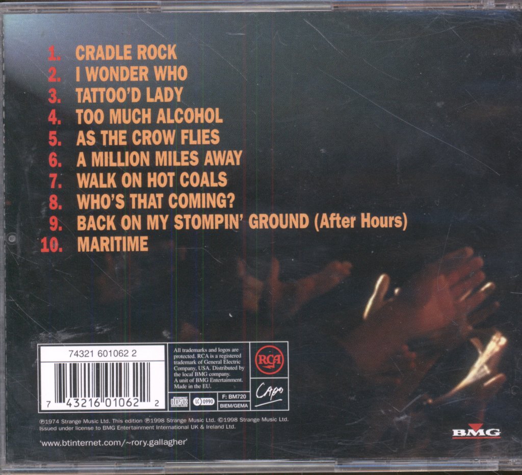 Rory Gallagher - Irish Tour - Cd