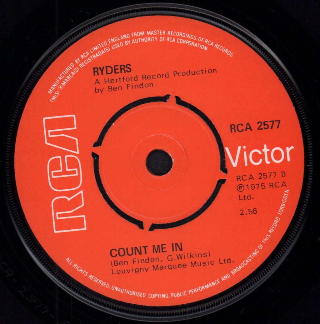 Ryders - A Rose Has To Die - 7 Inch