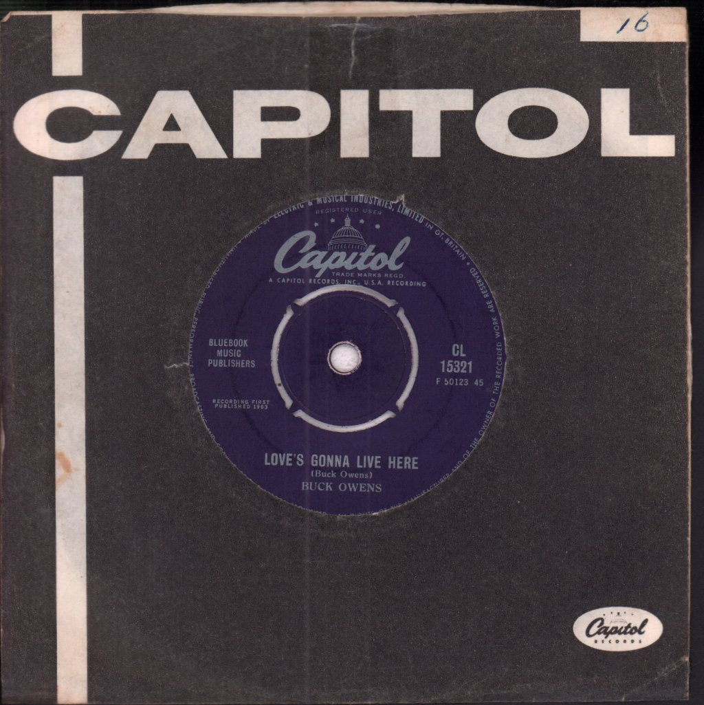 Buck Owens - Love's Gonna Live Here - 7 Inch