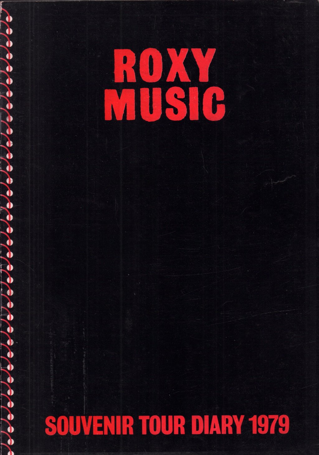 roxy music / tourists - souvenir tour diary 1979 - Tour Programme
