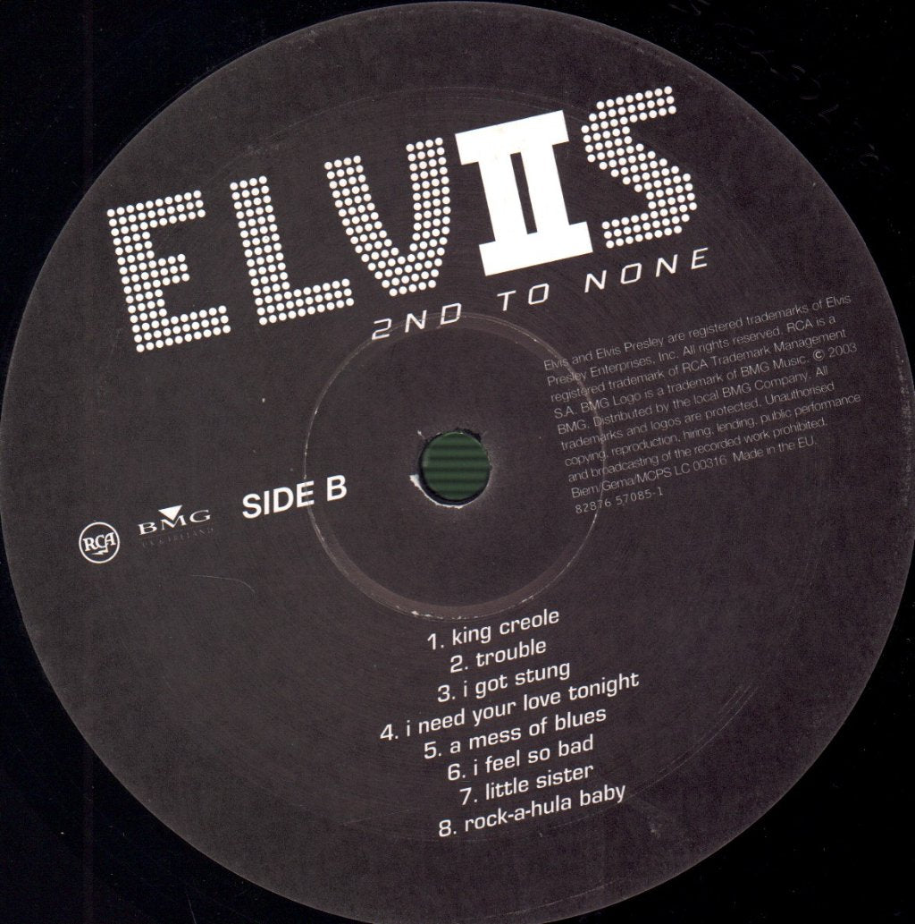 Elvis Presley - 2nd To None - Double Lp