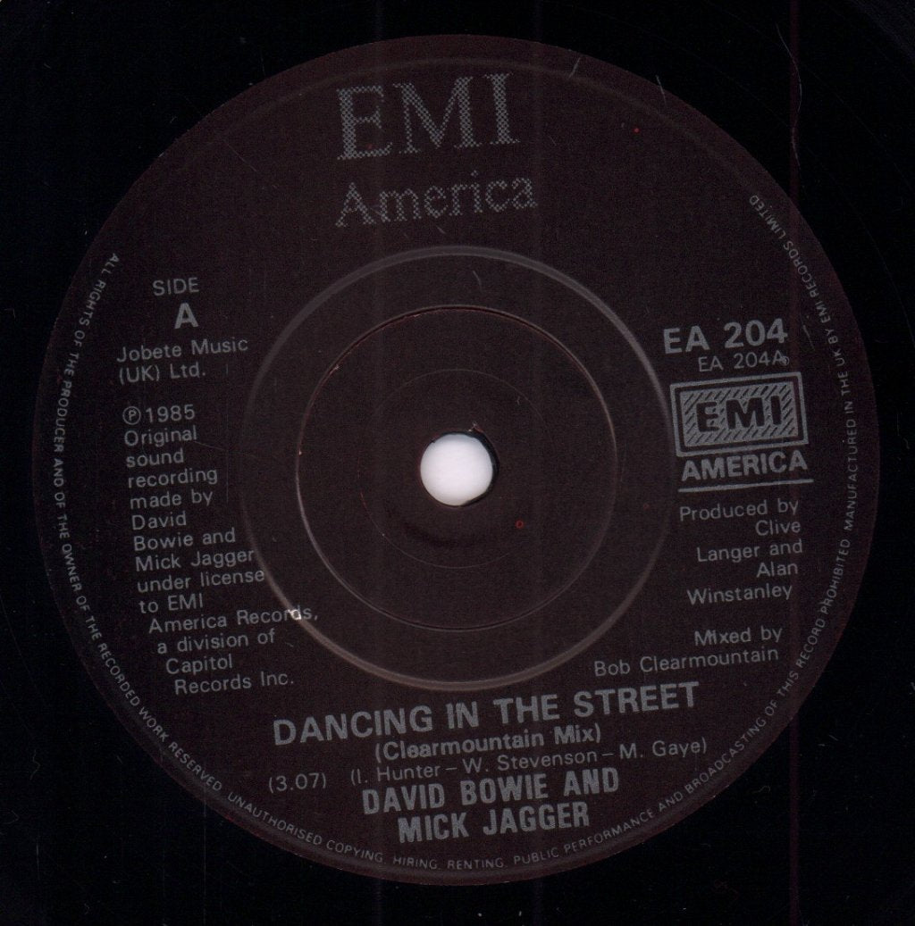 David Bowie And Mick Jagger - Dancing In The Street - 7 Inch
