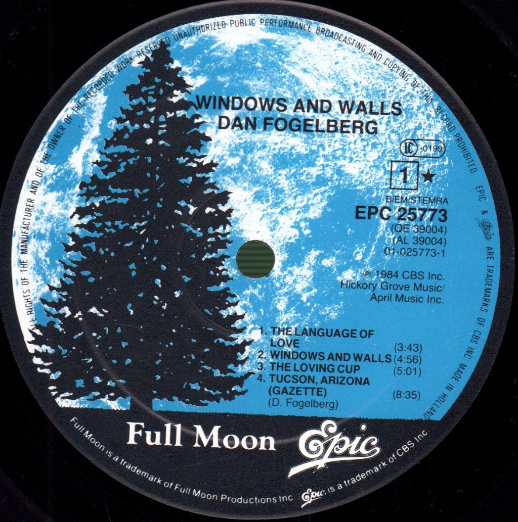 Dan Fogelberg - Windows And Walls - Lp