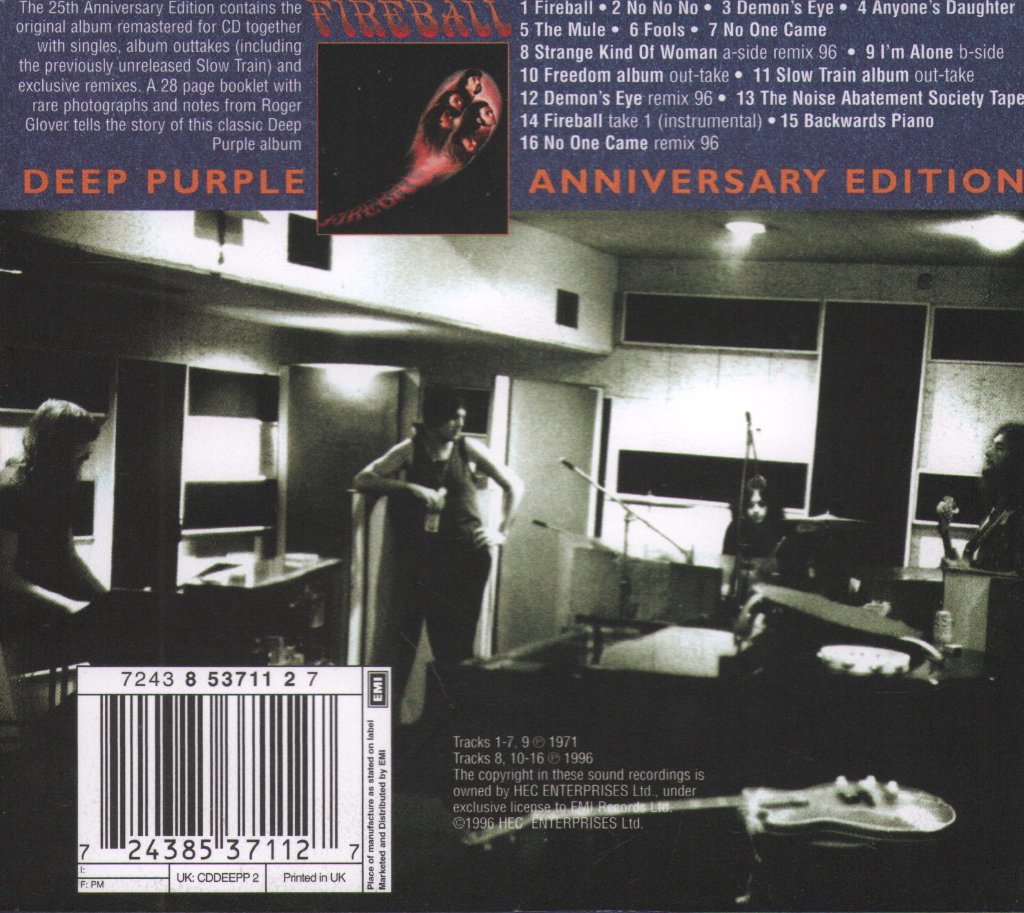 Deep Purple - Fireball - Cd