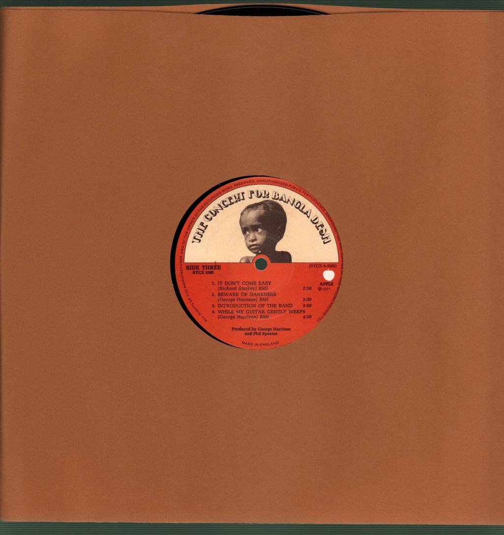 George Harrison - Concert For Bangla Desh - Triple Lp