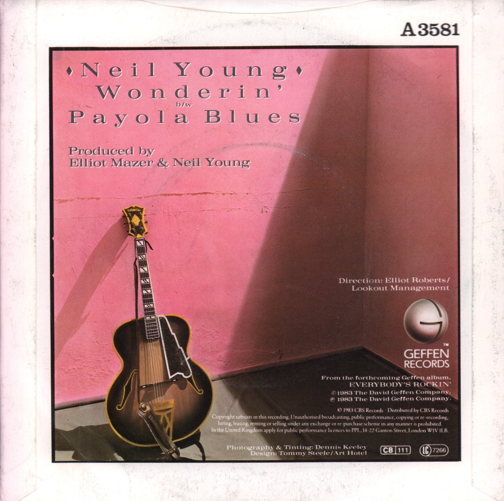Neil Young - Wonderin' - 7 Inch