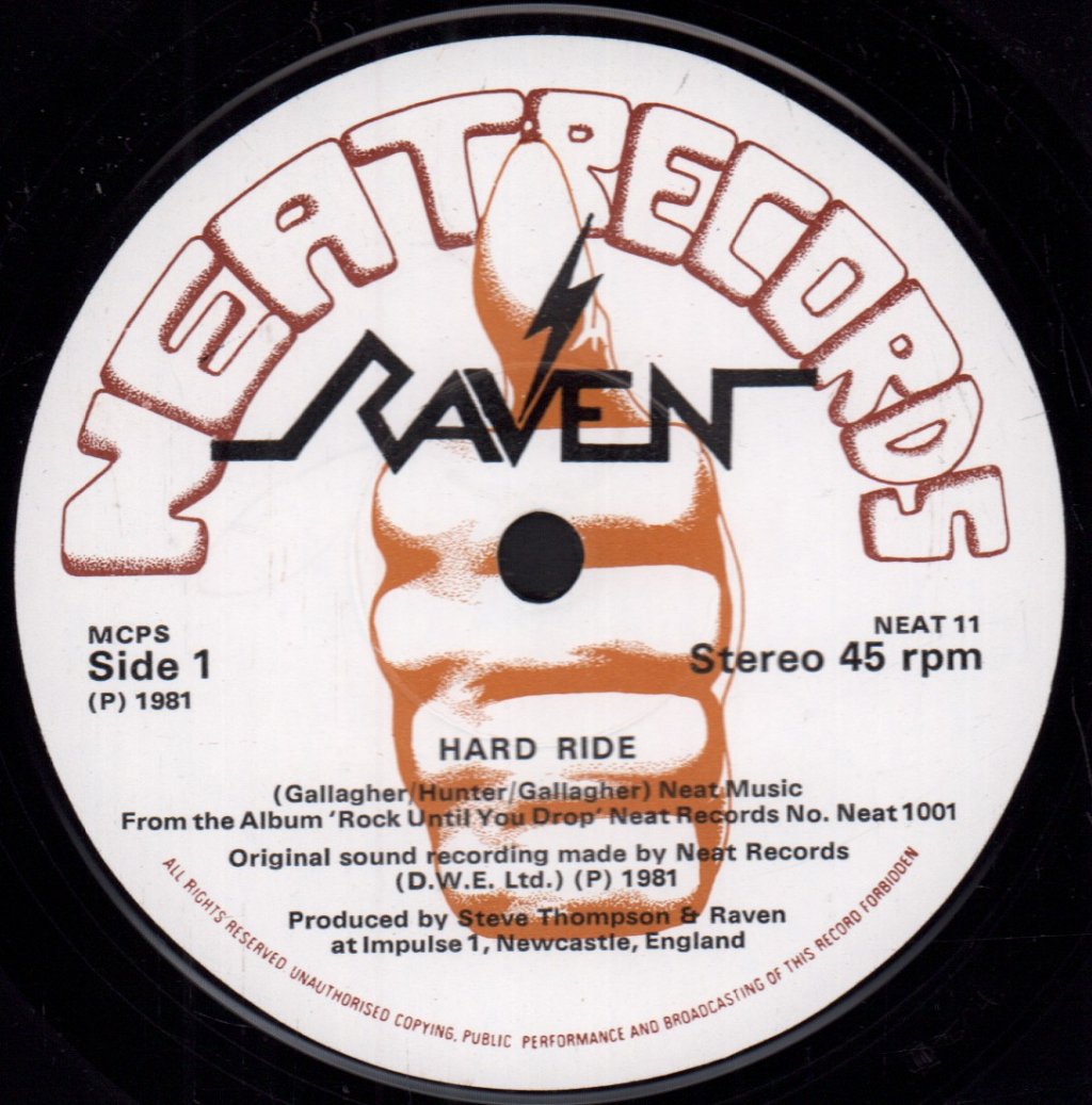 Raven - Hard Ride - 7 Inch
