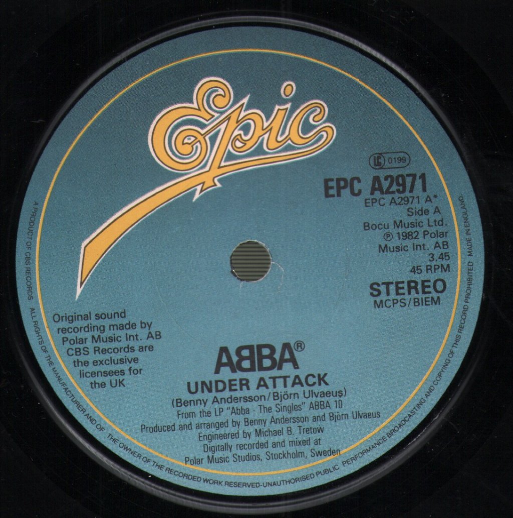 ABBA - Under Attack - 7 Inch