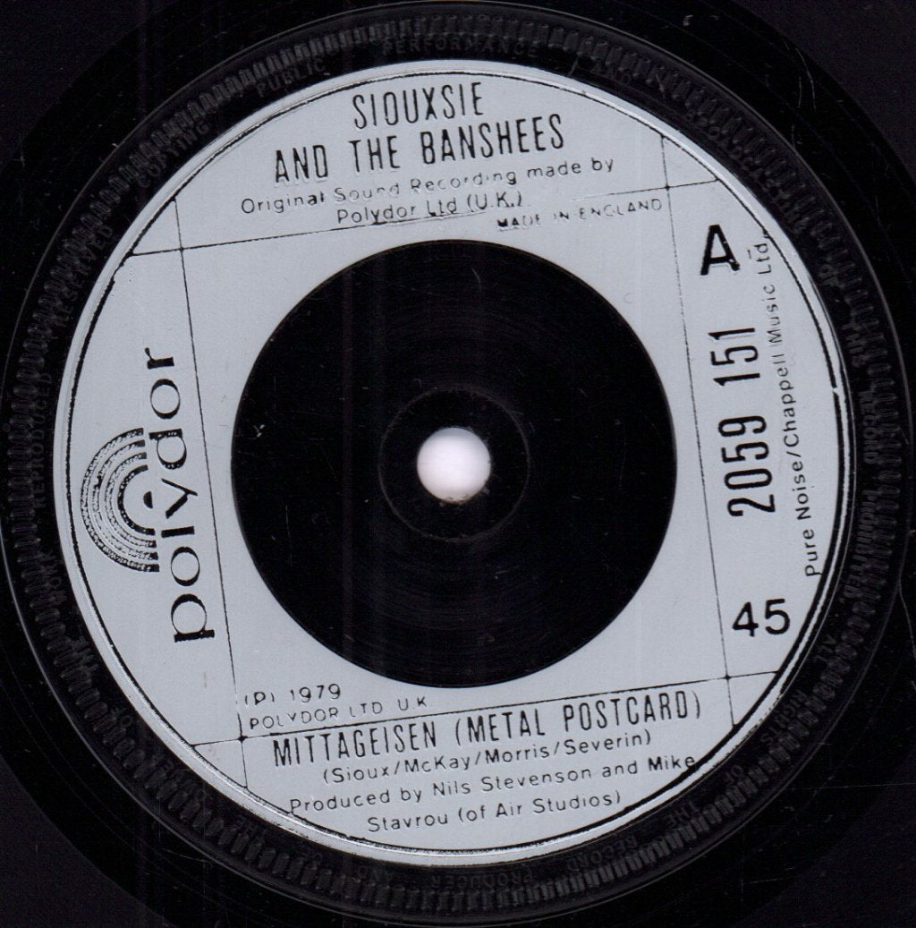 Siouxsie And The Banshees - Mittageisen - 7 Inch