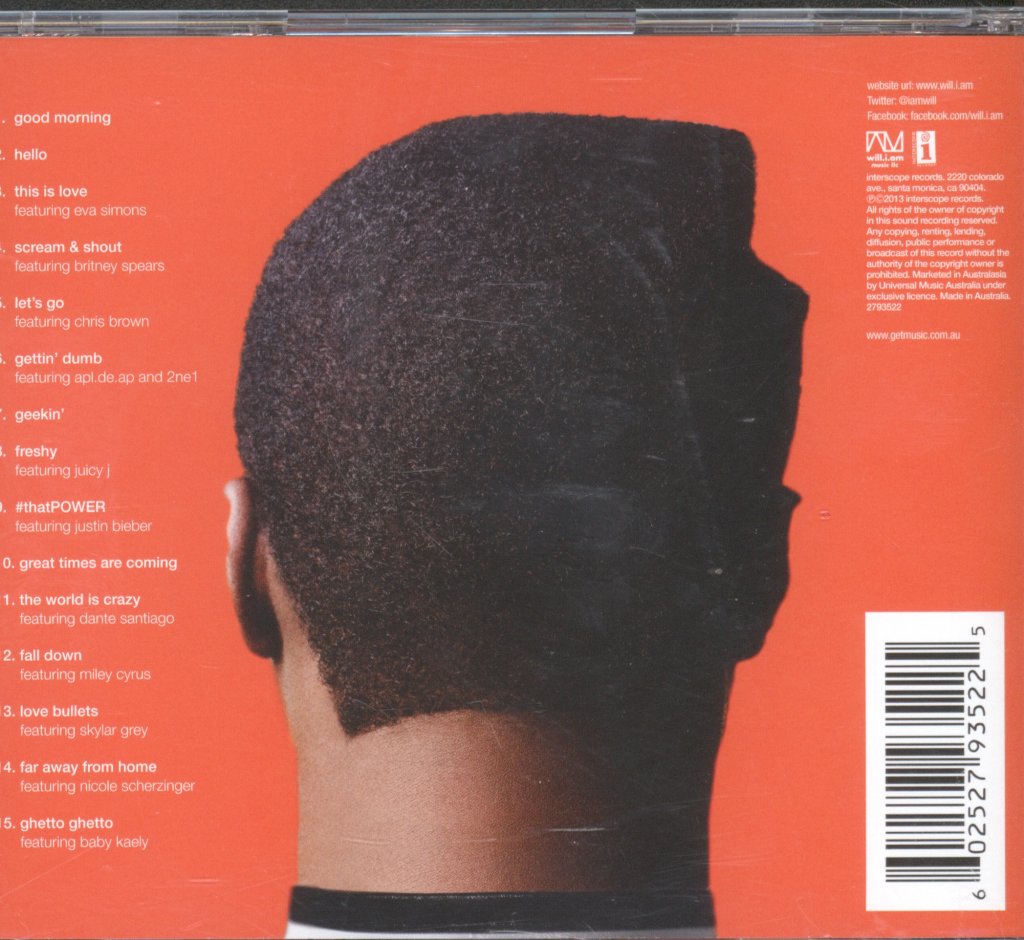 Will.I.Am - Willpower - Cd