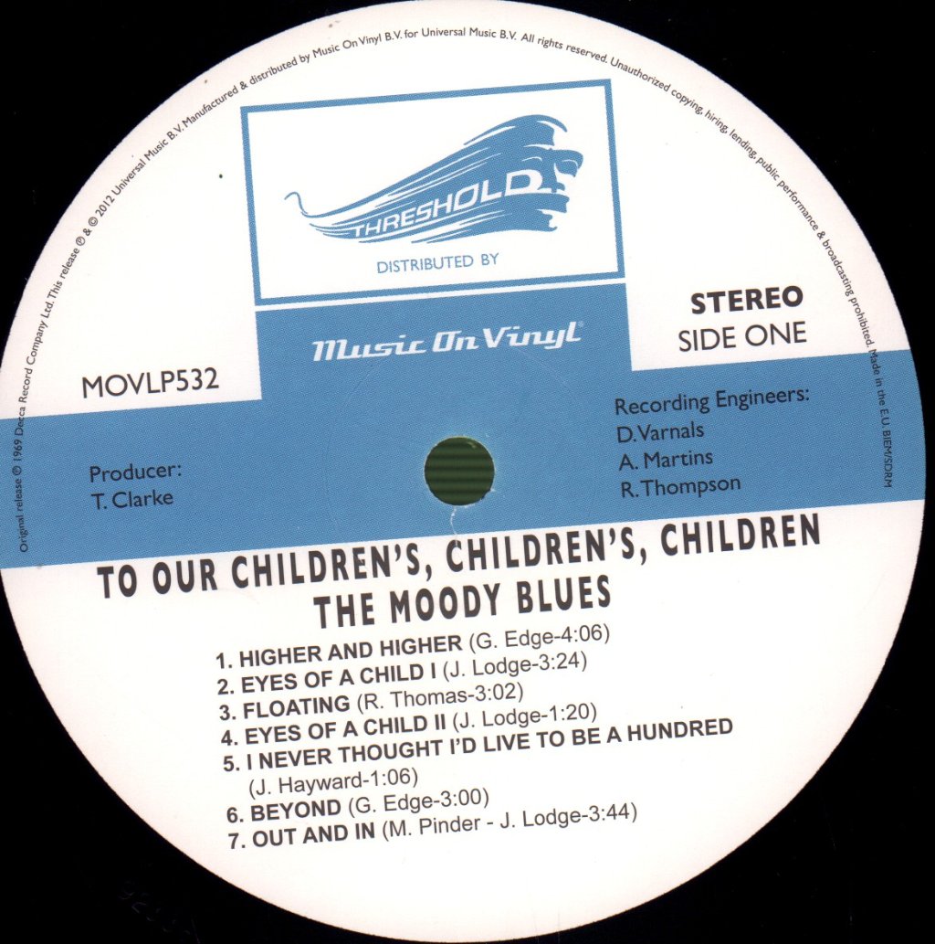 Moody Blues - To Our Children's Children's Children - Lp