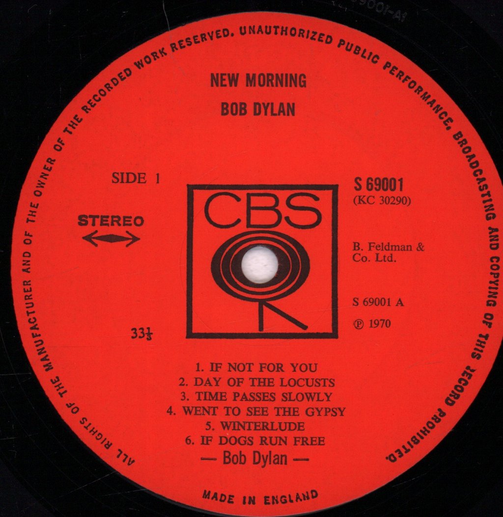 Bob Dylan - New Morning - Lp