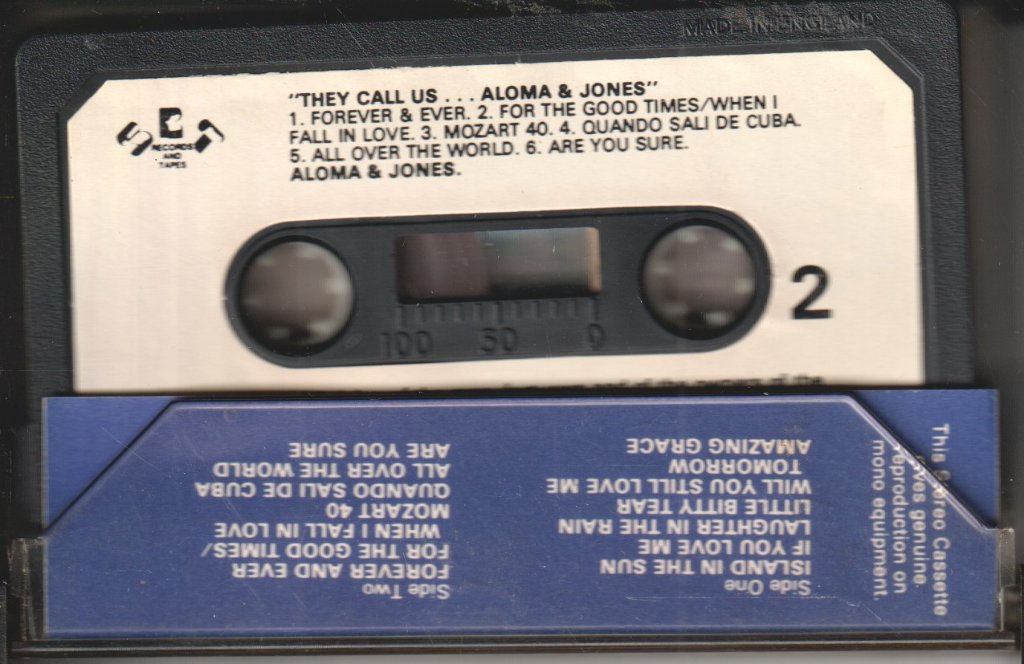 Aloma And Jones - They Call Us .... - Cassette