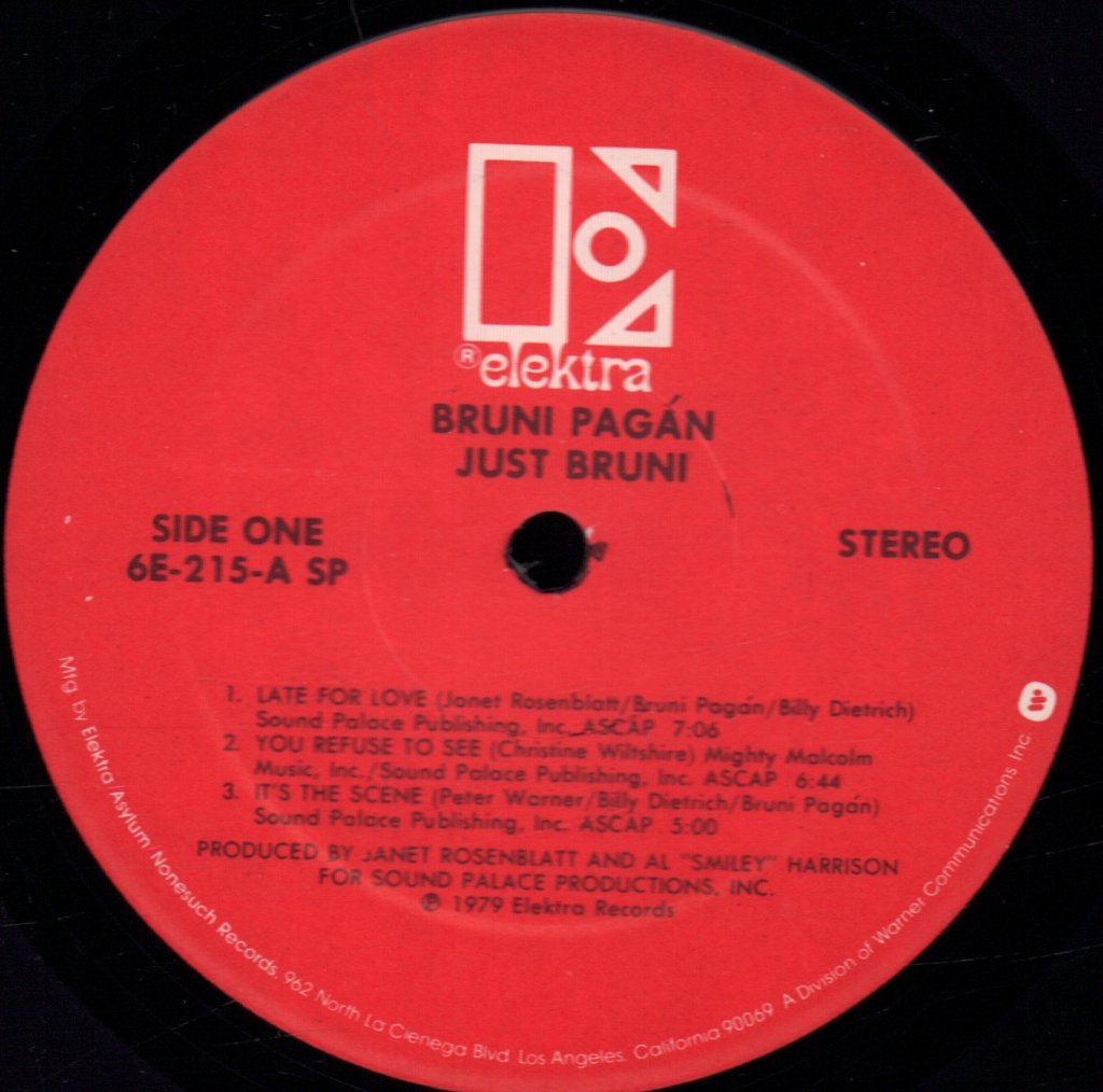 Bruni Pagan - Just Bruni - Lp