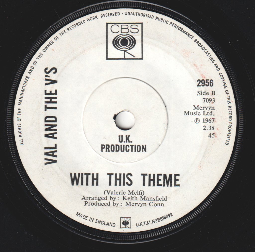 Val And The V's - I Like The Way - 7 Inch