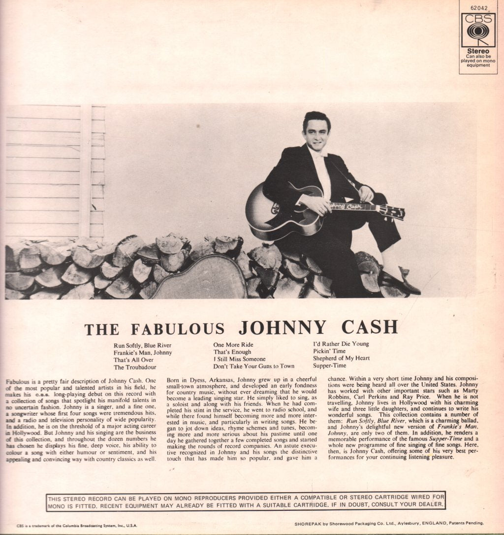 Johnny Cash - Fabulous - Lp