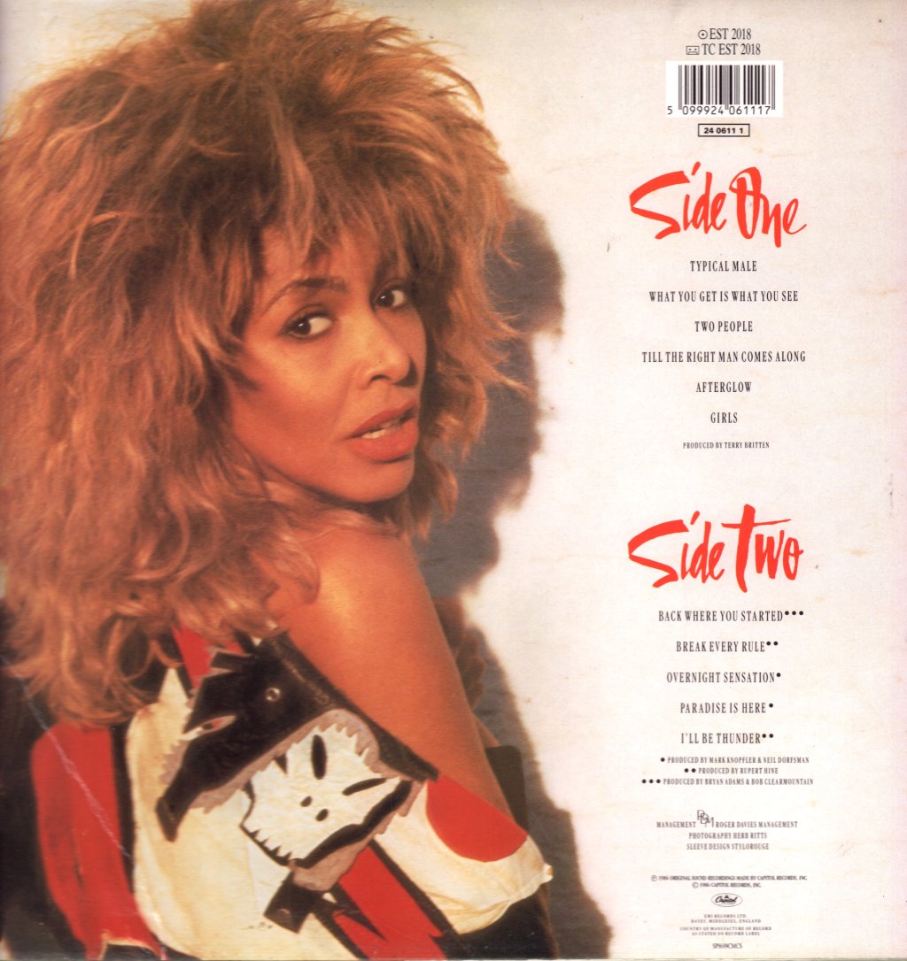 Tina Turner - Break Every Rule - Lp