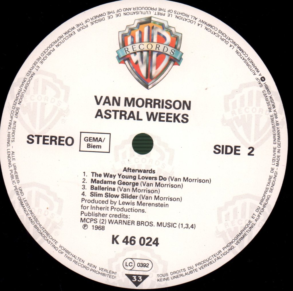 Van Morrison - Astral Weeks - Lp