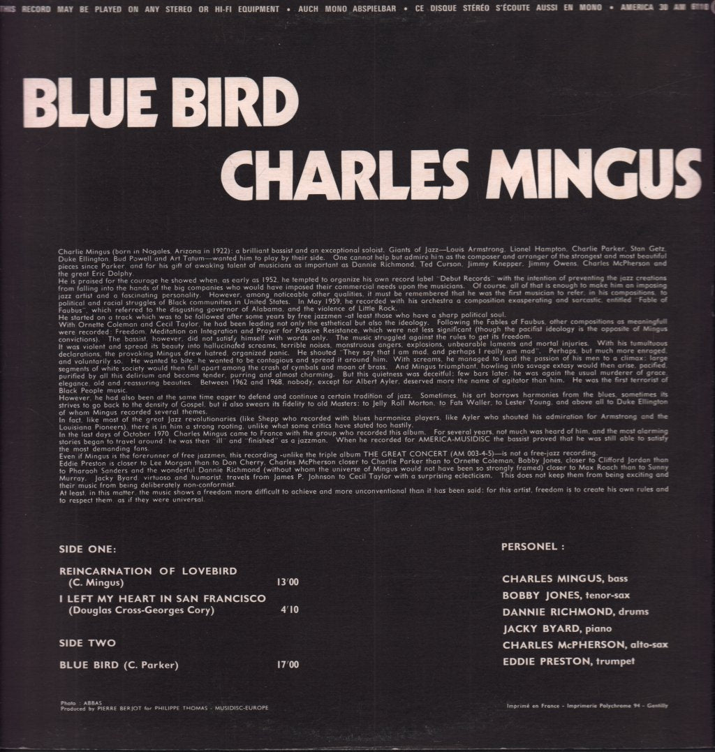 Charles Mingus - Blue Bird - Lp